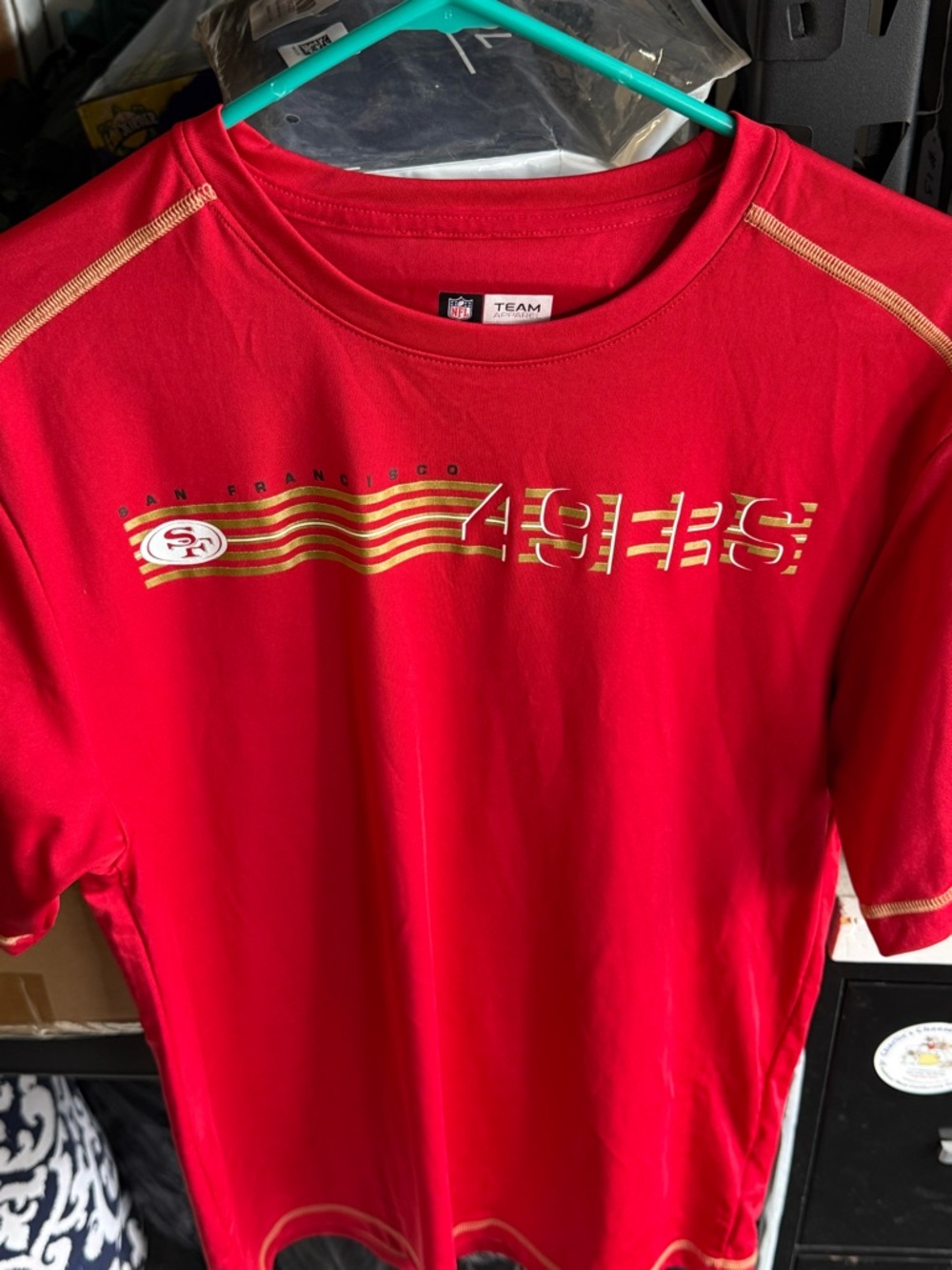 Team Apparel Red NFL Logo Tee